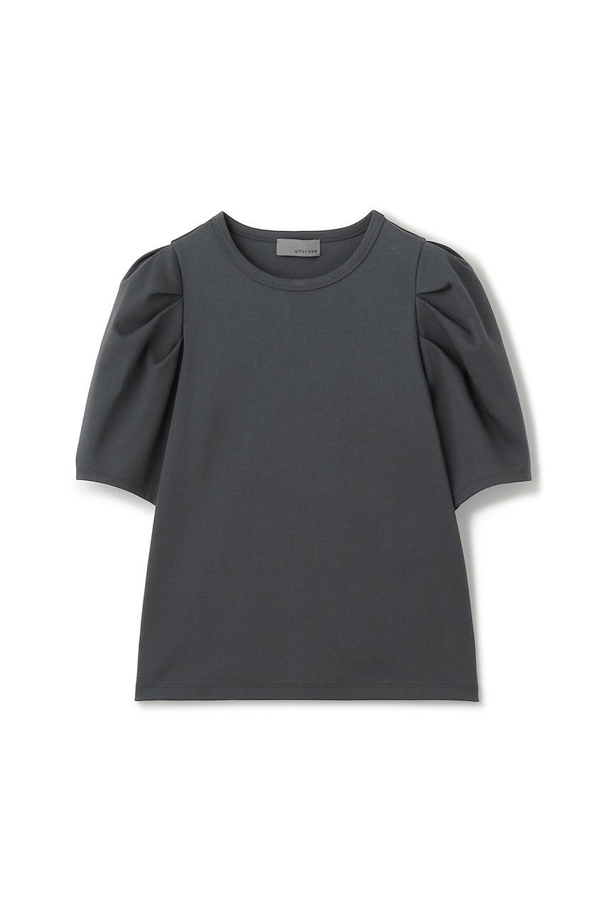 【アンクレイヴ/uncrave】のダブルフェイスジャージー ボリュームスリーブカットソー インテリア・キッズ・メンズ・レディースファッション・服の通販 founy(ファニー) 　ファッション　Fashion　レディースファッション　Ladies' Fashion Online　トップス・カットソー　Tops/Tshirt　シャツ/ブラウス　Shirts/Blouses　ロング / Tシャツ　T-Shirts　カットソー　Cut and Sewn　ボリュームスリーブ / フリル袖　Volume Sleeve　カットソー　Cut And Sew　コンパクト　Compact　ショート　Short　シルケット　Mercerization　スリーブ　Sleeve　トレンド　Trend　モダン　Modern　再入荷　Restock/Back In Stock/Re Arrival　スレート|ID: prp329100004581733 ipo3291000000032464623