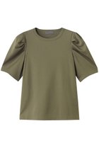 【アンクレイヴ/uncrave】のダブルフェイスジャージー ボリュームスリーブカットソー 人気、トレンドファッション・服の通販 founy(ファニー) ファッション Fashion レディースファッション Fashion for Women トップス・カットソー Cut & Sew Tops シャツ・ブラウス・オフィスカジュアル Elegant Blouses & Button-Ups ロングTシャツ・Tシャツ Longline T-Shirts & Tees カットソー・ベーシックTシャツ Cut-and-Sewn Tops / Stretch Tees & Basics ボリューム袖・フリルスリーブブラウス Voluminous & Ruffle Sleeves / Puffy Sleeve Tops カットソー Cut and Sewn Top コンパクト Compact, Small Size ショート Short, Short Length シルケット Silket, Silky Cotton スリーブ Sleeve, Long Sleeve / Short Sleeve トレンド Trend, Trending Now モダン Modern, Contemporary thumbnail オリーブ|ID: prp329100004581733 ipo3291000000035661586