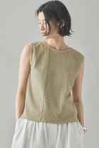 【カレンソロジー/Curensology】の〈&RC〉フェードコンビノースリーブプルオーバー ベージュ|ID: prp329100004581734 ipo3291000000036034308