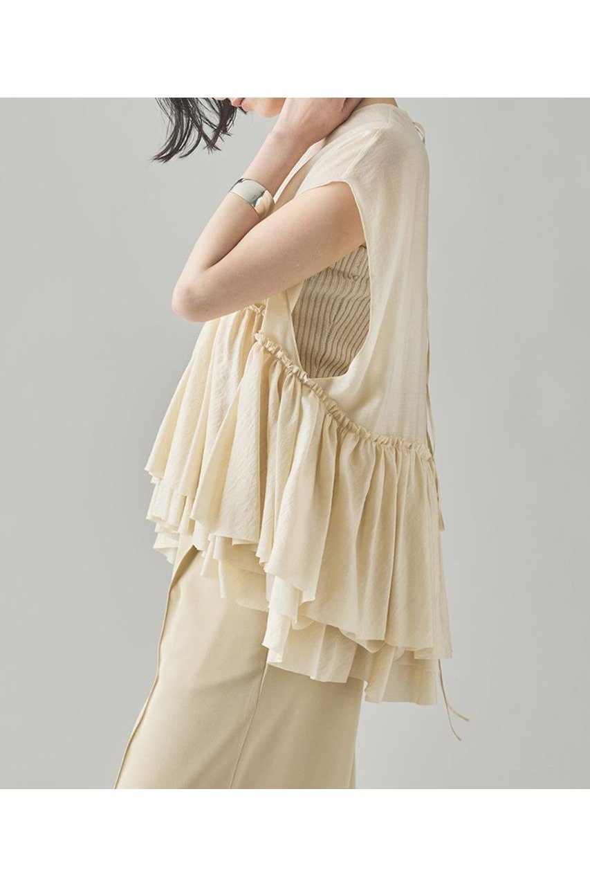 【カレンソロジー/Curensology】のシアーギャザーブラウス 人気、トレンドファッション・服の通販 founy(ファニー) 　ファッション　Fashion　レディースファッション　WOMEN　トップス・カットソー　Tops/Tshirt　シャツ/ブラウス　Shirts/Blouses　ギャザー　Gather　ショート　Short　シルク　Silk　スリーブ　Sleeve　ボトム　Bottom　リボン　Ribbon　エレガント 上品　Elegant　NEW・新作・新着・新入荷　New Arrivals　日本製　Made In Japan　other-3|ID: prp329100004581735 ipo3291000000032464647