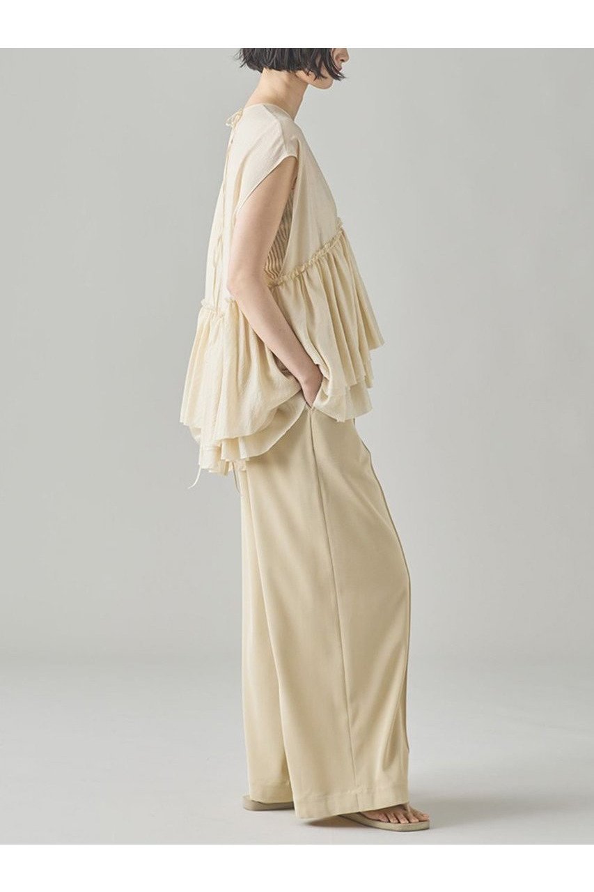 【カレンソロジー/Curensology】のシアーギャザーブラウス 人気、トレンドファッション・服の通販 founy(ファニー) 　ファッション　Fashion　レディースファッション　WOMEN　トップス・カットソー　Tops/Tshirt　シャツ/ブラウス　Shirts/Blouses　ギャザー　Gather　ショート　Short　シルク　Silk　スリーブ　Sleeve　ボトム　Bottom　リボン　Ribbon　エレガント 上品　Elegant　NEW・新作・新着・新入荷　New Arrivals　日本製　Made In Japan　other-5|ID: prp329100004581735 ipo3291000000032464649