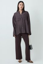 【カオス/Chaos】のフェインシルクシャツ ブラウン|ID: prp329100004581737 ipo3291000000036081117