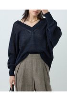 【カオス/Chaos】のタラスコットンニット 人気、トレンドファッション・服の通販 founy(ファニー) ファッション Fashion レディースファッション WOMEN トップス・カットソー Tops/Tshirt ニット Knit Tops プルオーバー Pullover シンプル Simple スリーブ Sleeve ダブル Double フレンチ French リネン Linen NEW・新作・新着・新入荷 New Arrivals thumbnail ダークネイビー|ID: prp329100004581738 ipo3291000000032464674