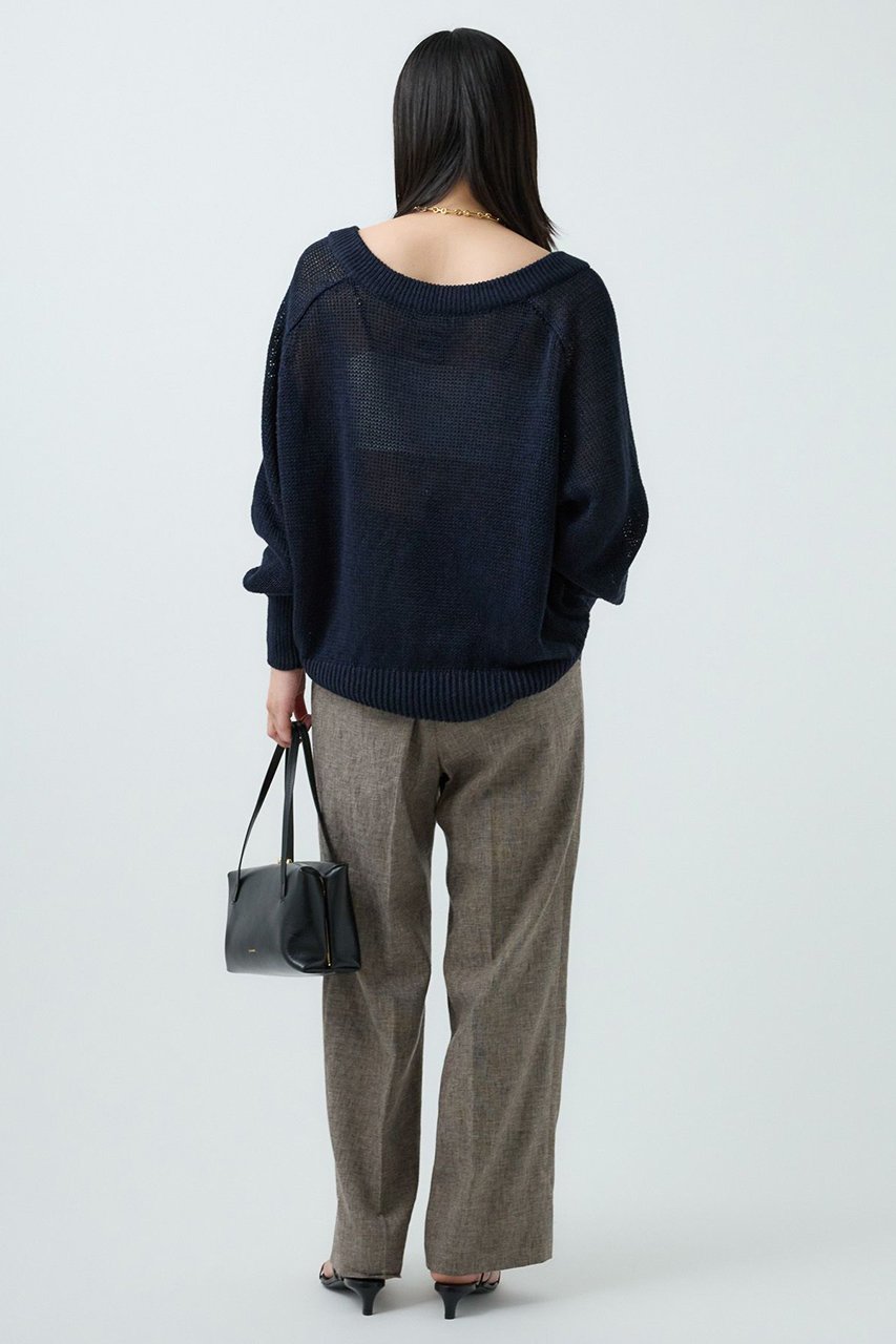 【カオス/Chaos】のタラスコットンニット 人気、トレンドファッション・服の通販 founy(ファニー) 　ファッション　Fashion　レディースファッション　WOMEN　トップス・カットソー　Tops/Tshirt　ニット　Knit Tops　プルオーバー　Pullover　シンプル　Simple　スリーブ　Sleeve　ダブル　Double　フレンチ　French　リネン　Linen　NEW・新作・新着・新入荷　New Arrivals　other-4|ID: prp329100004581738 ipo3291000000032464677