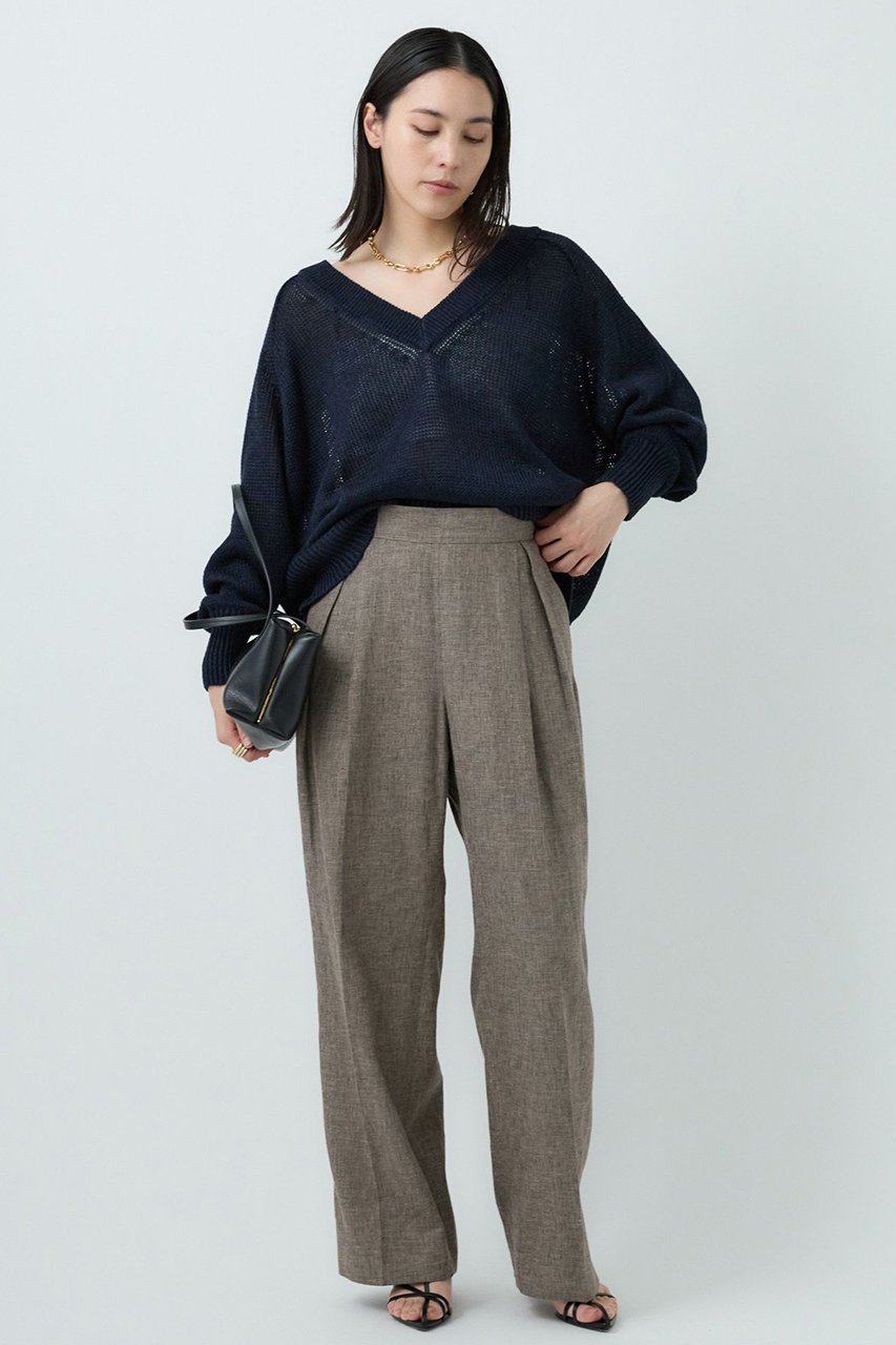 【カオス/Chaos】のタラスコットンニット 人気、トレンドファッション・服の通販 founy(ファニー) 　ファッション　Fashion　レディースファッション　Fashion for Women　トップス・カットソー　Cut & Sew Tops　ニット　Knit Tops & Sweaters　カジュアルプルオーバー・ニットトップス　Pullovers & Knit Tops / Casual Pullovers　シンプル　Simple, Minimal　スリーブ　Sleeve, Long Sleeve / Short Sleeve　ダブル　Double, Double-Breasted　フレンチ　French, French Style　リネン　Linen, Linen Fabric　再入荷　Restock / Back in Stock　other-2|ID: prp329100004581738 ipo3291000000035661643