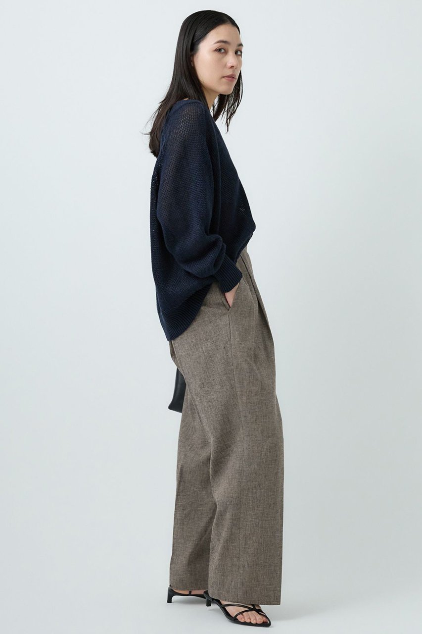 【カオス/Chaos】のタラスコットンニット 人気、トレンドファッション・服の通販 founy(ファニー) 　ファッション　Fashion　レディースファッション　Fashion for Women　トップス・カットソー　Cut & Sew Tops　ニット　Knit Tops & Sweaters　カジュアルプルオーバー・ニットトップス　Pullovers & Knit Tops / Casual Pullovers　シンプル　Simple, Minimal　スリーブ　Sleeve, Long Sleeve / Short Sleeve　ダブル　Double, Double-Breasted　フレンチ　French, French Style　リネン　Linen, Linen Fabric　再入荷　Restock / Back in Stock　other-3|ID: prp329100004581738 ipo3291000000035661647