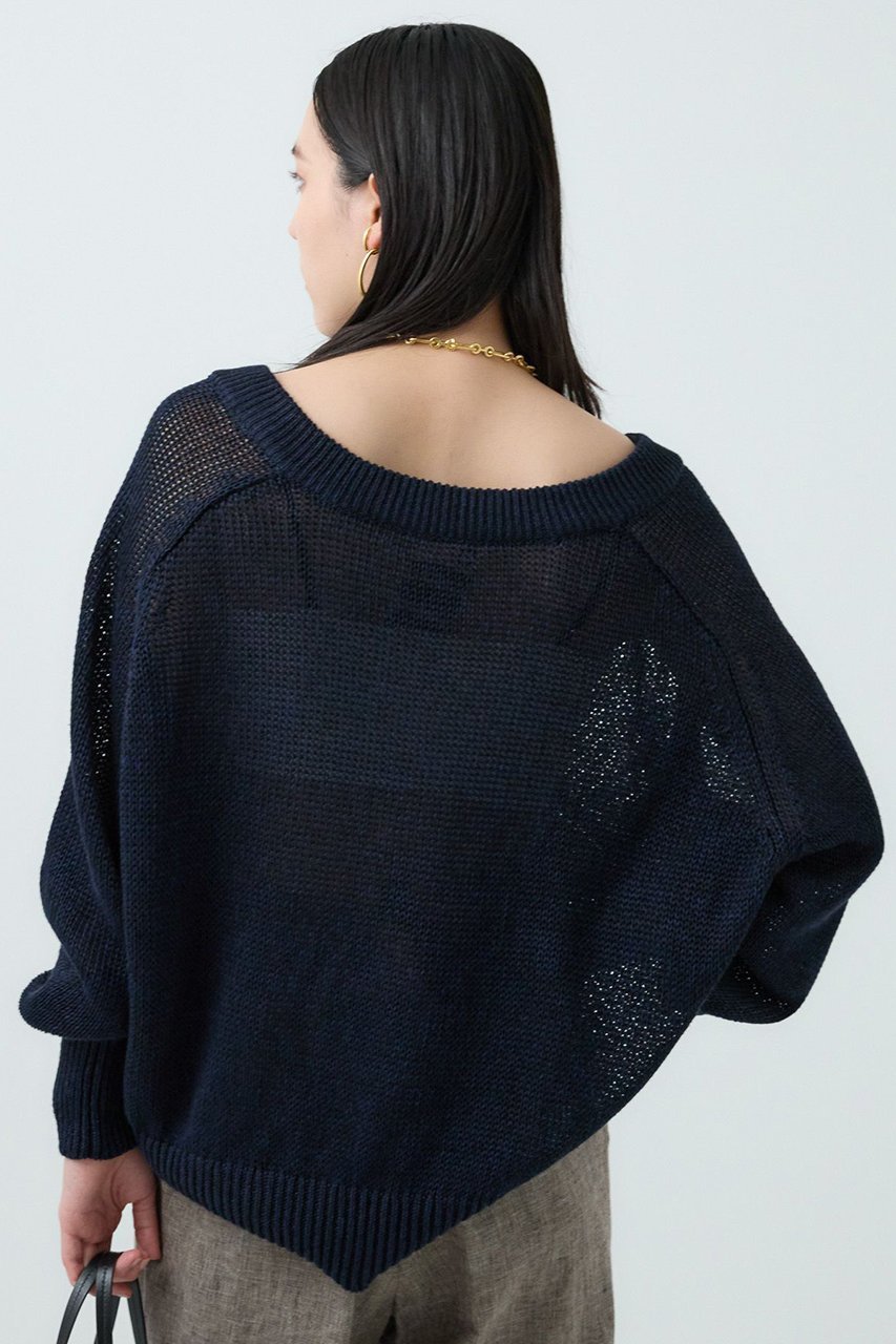 【カオス/Chaos】のタラスコットンニット 人気、トレンドファッション・服の通販 founy(ファニー) 　ファッション　Fashion　レディースファッション　Fashion for Women　トップス・カットソー　Cut & Sew Tops　ニット　Knit Tops & Sweaters　カジュアルプルオーバー・ニットトップス　Pullovers & Knit Tops / Casual Pullovers　シンプル　Simple, Minimal　スリーブ　Sleeve, Long Sleeve / Short Sleeve　ダブル　Double, Double-Breasted　フレンチ　French, French Style　リネン　Linen, Linen Fabric　再入荷　Restock / Back in Stock　other-7|ID: prp329100004581738 ipo3291000000035661655