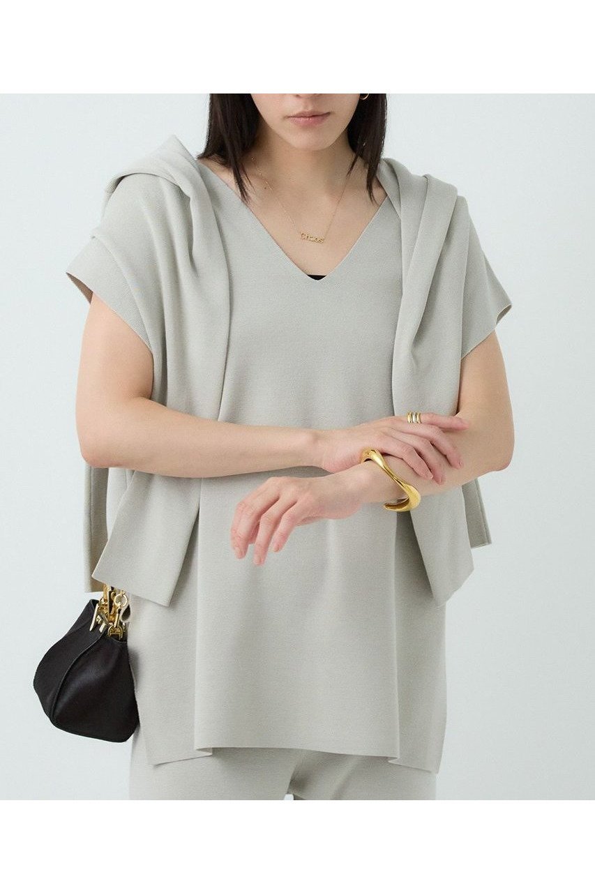 【カオス/Chaos】のシルクコンロアベスト インテリア・キッズ・メンズ・レディースファッション・服の通販 founy(ファニー) 　ファッション　Fashion　レディースファッション　WOMEN　トップス・カットソー　Tops/Tshirt　ニット　Knit Tops　ベスト/ジレ　Gilets/Vests　プルオーバー　Pullover　インナー　Inner　タートルネック　Turtleneck　ベスト　Vest　ミラノリブ　Milan Ribs　人気　Popularity　冬　Winter　夏　Summer　定番　Standard　NEW・新作・新着・新入荷　New Arrivals　ライトグレー|ID: prp329100004581739 ipo3291000000032464683