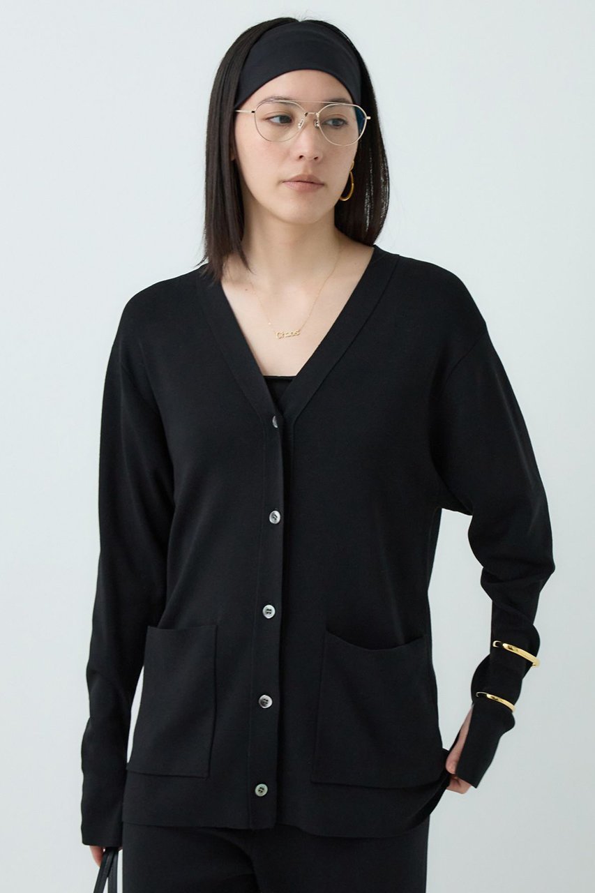 【カオス/Chaos】のシルクコンロアカーデ 人気、トレンドファッション・服の通販 founy(ファニー) 　ファッション　Fashion　レディースファッション　Fashion for Women　トップス・カットソー　Cut & Sew Tops　ニット　Knit Tops & Sweaters　カーディガン・羽織り　Layered Style Cardigans　カーディガン　Cardigan, Knitwear　スリット　Slit, Slit Detail　フロント　Front, Front Design　人気　Popular, Best Seller　定番　Standard, Basic Item　other-5|ID: prp329100004581741 ipo3291000000033769089