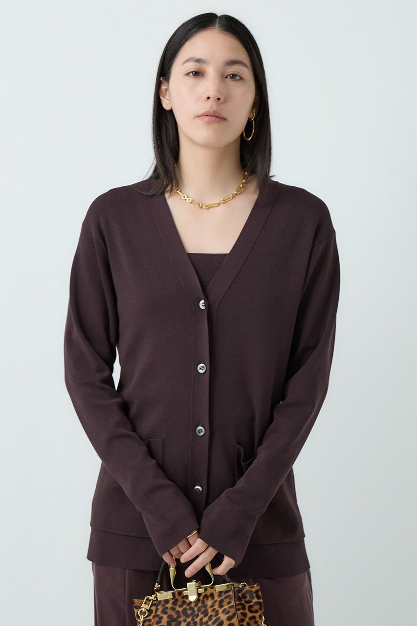 【カオス/Chaos】のシルクコンロアカーデ 人気、トレンドファッション・服の通販 founy(ファニー) 　ファッション　Fashion　レディースファッション　Fashion for Women　トップス・カットソー　Cut & Sew Tops　ニット　Knit Tops & Sweaters　カーディガン・羽織り　Layered Style Cardigans　カーディガン　Cardigan, Knitwear　スリット　Slit, Slit Detail　フロント　Front, Front Design　人気　Popular, Best Seller　再入荷　Restock / Back in Stock　定番　Standard, Basic Item　other-4|ID: prp329100004581741 ipo3291000000035506151