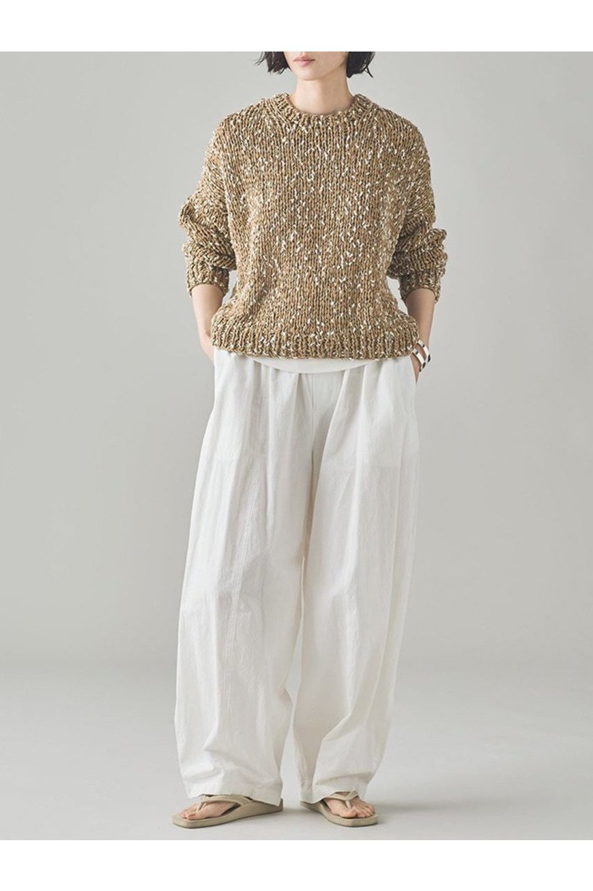 【カレンソロジー/Curensology】のミックスハンドニットプルオーバー 人気、トレンドファッション・服の通販 founy(ファニー) 　ファッション　Fashion　レディースファッション　WOMEN　トップス・カットソー　Tops/Tshirt　ニット　Knit Tops　プルオーバー　Pullover　コンパクト　Compact　シンプル　Simple　フレア　Flare　マフラー　Scarf　ミックス　Mix　NEW・新作・新着・新入荷　New Arrivals　日本製　Made In Japan　other-5|ID: prp329100004581742 ipo3291000000032464718