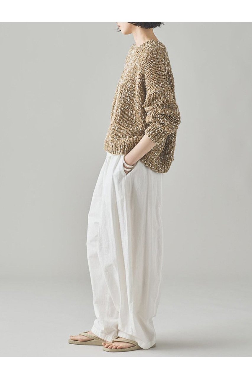 【カレンソロジー/Curensology】のミックスハンドニットプルオーバー 人気、トレンドファッション・服の通販 founy(ファニー) 　ファッション　Fashion　レディースファッション　WOMEN　トップス・カットソー　Tops/Tshirt　ニット　Knit Tops　プルオーバー　Pullover　コンパクト　Compact　シンプル　Simple　フレア　Flare　マフラー　Scarf　ミックス　Mix　NEW・新作・新着・新入荷　New Arrivals　日本製　Made In Japan　other-6|ID: prp329100004581742 ipo3291000000032464719