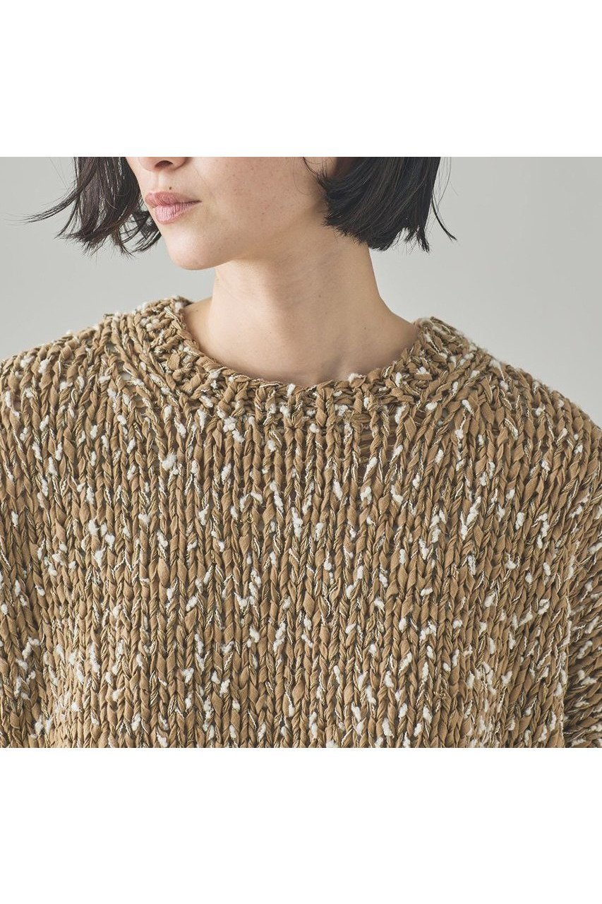 【カレンソロジー/Curensology】のミックスハンドニットプルオーバー 人気、トレンドファッション・服の通販 founy(ファニー) 　ファッション　Fashion　レディースファッション　WOMEN　トップス・カットソー　Tops/Tshirt　ニット　Knit Tops　プルオーバー　Pullover　コンパクト　Compact　シンプル　Simple　フレア　Flare　マフラー　Scarf　ミックス　Mix　NEW・新作・新着・新入荷　New Arrivals　日本製　Made In Japan　other-8|ID: prp329100004581742 ipo3291000000032464721