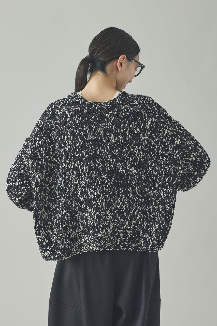 【カレンソロジー/Curensology】のミックスハンドニットプルオーバー 人気、トレンドファッション・服の通販 founy(ファニー) 　ファッション　Fashion　レディースファッション　Fashion for Women　トップス・カットソー　Cut & Sew Tops　ニット　Knit Tops & Sweaters　カジュアルプルオーバー・ニットトップス　Pullovers & Knit Tops / Casual Pullovers　コンパクト　Compact, Small Size　シンプル　Simple, Minimal　フレア　Flare, Flared　マフラー　Scarf, Muffler　ミックス　Mix, Mixed Style　再入荷　Restock / Back in Stock　日本製　Made In Japan　other-4|ID: prp329100004581742 ipo3291000000035506158