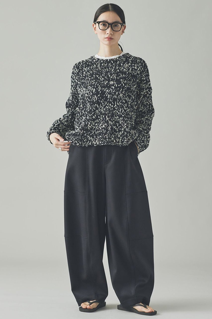 【カレンソロジー/Curensology】のミックスハンドニットプルオーバー 人気、トレンドファッション・服の通販 founy(ファニー) 　ファッション　Fashion　レディースファッション　Fashion for Women　トップス・カットソー　Cut & Sew Tops　ニット　Knit Tops & Sweaters　カジュアルプルオーバー・ニットトップス　Pullovers & Knit Tops / Casual Pullovers　コンパクト　Compact, Small Size　シンプル　Simple, Minimal　フレア　Flare, Flared　マフラー　Scarf, Muffler　ミックス　Mix, Mixed Style　再入荷　Restock / Back in Stock　日本製　Made In Japan　other-5|ID: prp329100004581742 ipo3291000000035506160