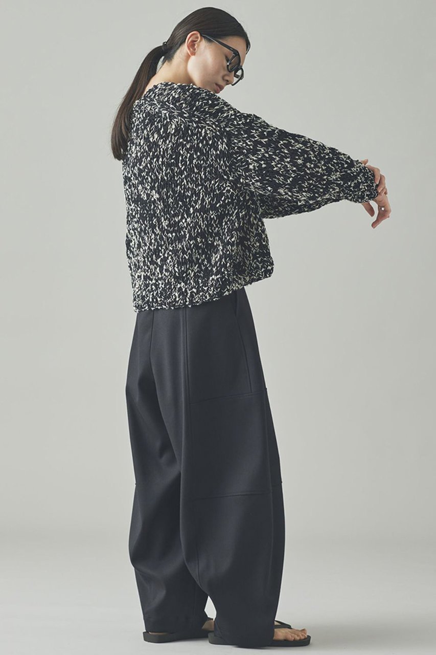 【カレンソロジー/Curensology】のミックスハンドニットプルオーバー 人気、トレンドファッション・服の通販 founy(ファニー) 　ファッション　Fashion　レディースファッション　Fashion for Women　トップス・カットソー　Cut & Sew Tops　ニット　Knit Tops & Sweaters　カジュアルプルオーバー・ニットトップス　Pullovers & Knit Tops / Casual Pullovers　コンパクト　Compact, Small Size　シンプル　Simple, Minimal　フレア　Flare, Flared　マフラー　Scarf, Muffler　ミックス　Mix, Mixed Style　再入荷　Restock / Back in Stock　日本製　Made In Japan　other-6|ID: prp329100004581742 ipo3291000000035506161