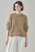 【カレンソロジー/Curensology】のミックスハンドニットプルオーバー ベージュ|ID: prp329100004581742 ipo3291000000036081126