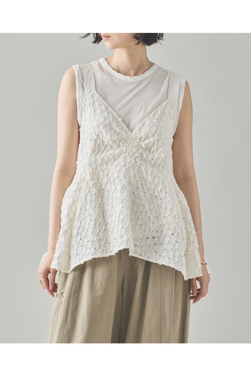 【カレンソロジー/Curensology】のジャガードバルーンキャミブラウス 人気、トレンドファッション・服の通販 founy(ファニー) 　ファッション　Fashion　レディースファッション　WOMEN　トップス・カットソー　Tops/Tshirt　キャミソール / ノースリーブ　No Sleeves　シャツ/ブラウス　Shirts/Blouses　おすすめ　Recommend　サテン　Satin　シルク　Silk　ジャカード　Jacquard　セットアップ　Set Up　デニム　Denim　ノースリーブ　No Sleeve　フラワー　Flower　ボトム　Bottom　NEW・新作・新着・新入荷　New Arrivals　 other-1|ID: prp329100004581743 ipo3291000000032464722
