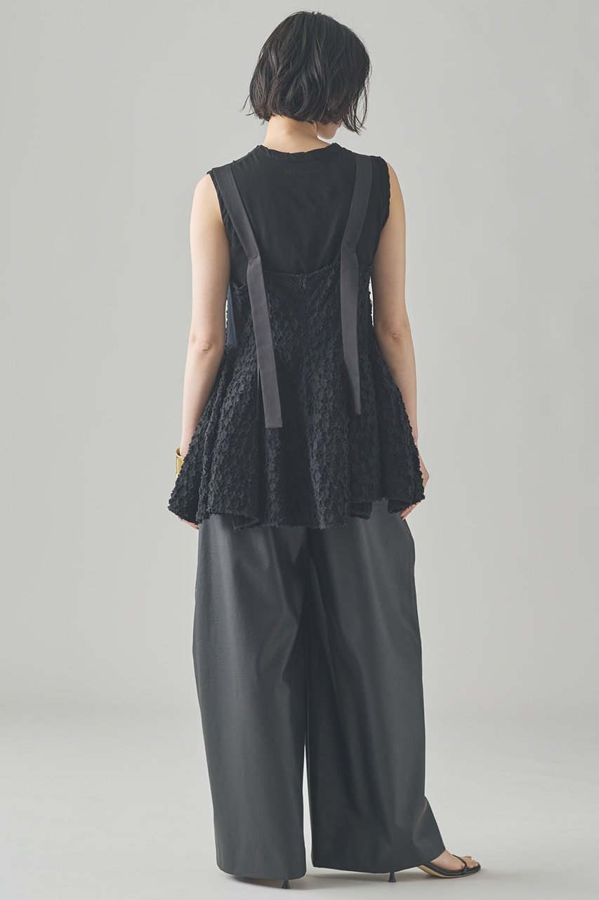 【カレンソロジー/Curensology】のジャガードバルーンキャミブラウス 人気、トレンドファッション・服の通販 founy(ファニー) 　ファッション　Fashion　レディースファッション　WOMEN　トップス・カットソー　Tops/Tshirt　キャミソール / ノースリーブ　No Sleeves　シャツ/ブラウス　Shirts/Blouses　おすすめ　Recommend　サテン　Satin　シルク　Silk　ジャカード　Jacquard　セットアップ　Set Up　デニム　Denim　ノースリーブ　No Sleeve　フラワー　Flower　ボトム　Bottom　NEW・新作・新着・新入荷　New Arrivals　other-5|ID: prp329100004581743 ipo3291000000032464728
