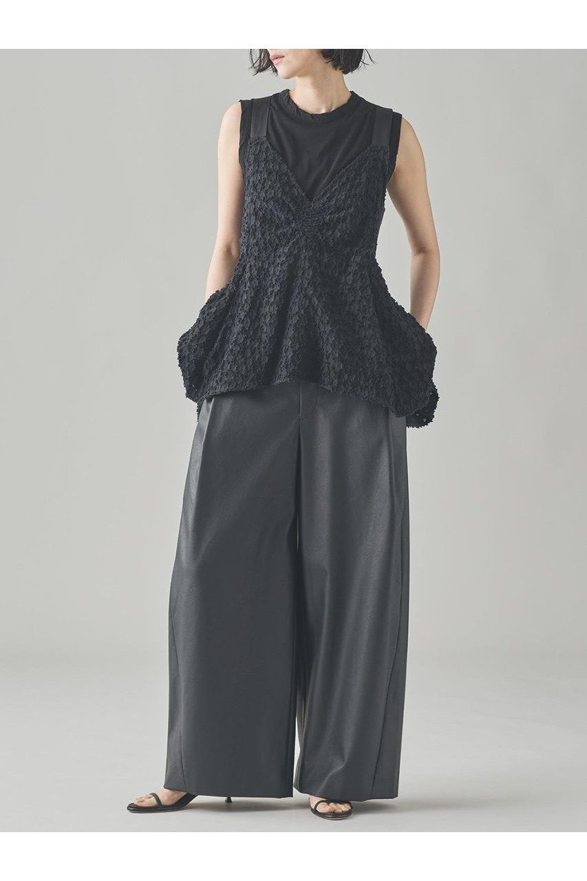 【カレンソロジー/Curensology】のジャガードバルーンキャミブラウス 人気、トレンドファッション・服の通販 founy(ファニー) 　ファッション　Fashion　レディースファッション　WOMEN　トップス・カットソー　Tops/Tshirt　キャミソール / ノースリーブ　No Sleeves　シャツ/ブラウス　Shirts/Blouses　おすすめ　Recommend　サテン　Satin　シルク　Silk　ジャカード　Jacquard　セットアップ　Set Up　デニム　Denim　ノースリーブ　No Sleeve　フラワー　Flower　ボトム　Bottom　NEW・新作・新着・新入荷　New Arrivals　other-6|ID: prp329100004581743 ipo3291000000032464729