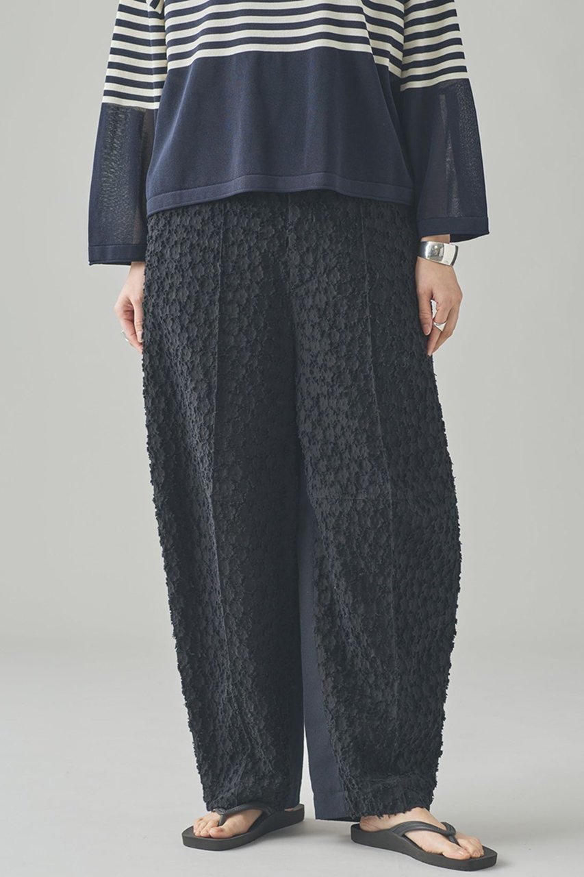 【カレンソロジー/Curensology】のジャガードバルーンパンツ インテリア・キッズ・メンズ・レディースファッション・服の通販 founy(ファニー) 　ファッション　Fashion　レディースファッション　WOMEN　パンツ　Pants　セットアップ　Set Up　ネップ　Nep Yarn　リラックス　Relax　NEW・新作・新着・新入荷　New Arrivals　ブラック|ID: prp329100004581744 ipo3291000000032464733