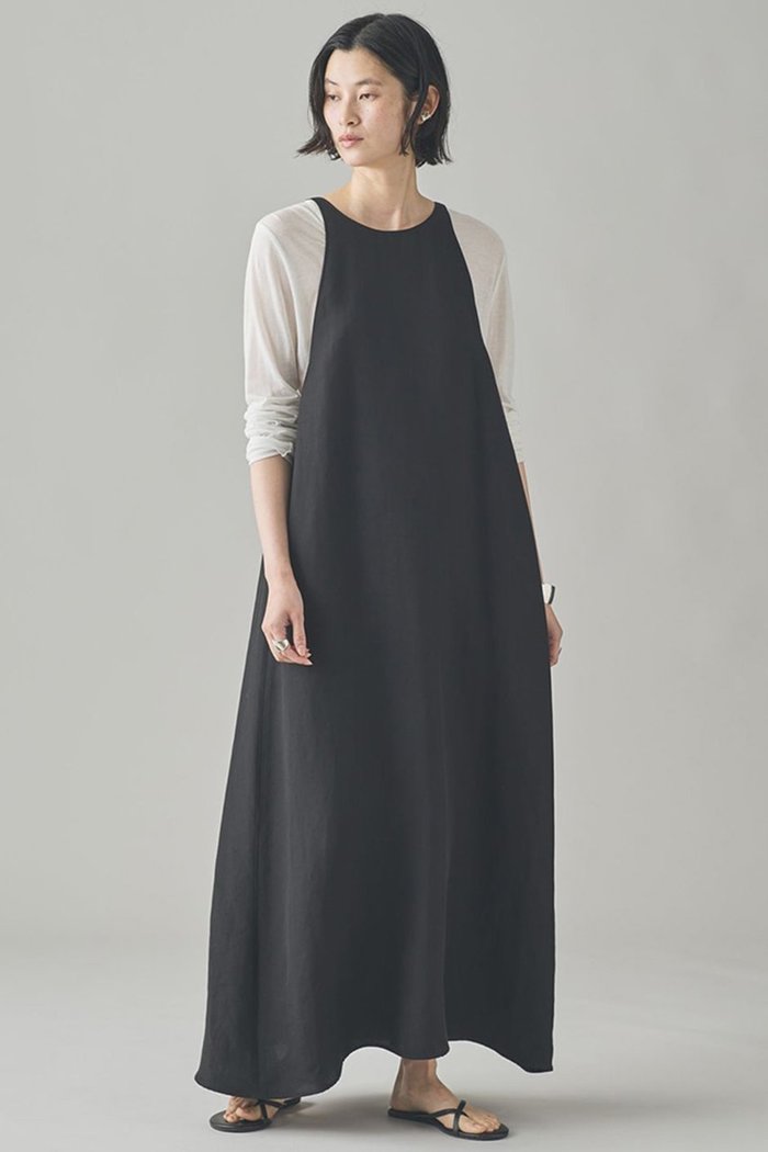 【カレンソロジー/Curensology】のフィブリルキャミワンピース インテリア・キッズ・メンズ・レディースファッション・服の通販 founy(ファニー) https://founy.com/ ファッション Fashion レディースファッション Fashion for Women ワンピース Dresses キャミソールワンピース Camisole Dresses チュニック Tunic Tops & Dresses キャミワンピース Cami Dress, Slip Dress シンプル Simple, Minimal ダブル Double, Double-Breasted チュニック Tunic, Long Top ロング Long, Long-Length 日本製 Made In Japan |ID: prp329100004581745 ipo3291000000036081153