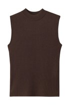 【アナイ/ANAYI】のアセテートポリエステルノースリーブ ブラウン|ID: prp329100004581750 ipo3291000000036640353