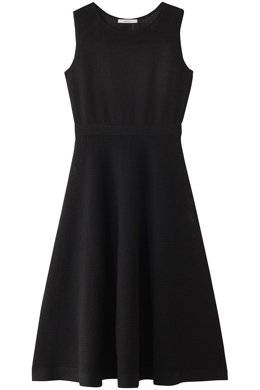 【アナイ/ANAYI】のサマーメッシュワンピース インテリア・キッズ・メンズ・レディースファッション・服の通販 founy(ファニー) ファッション Fashion レディースファッション Fashion for Women ワンピース Dresses チュニック Tunic Tops & Dresses オケージョン Occasion Wear シューズ Shoes, Footwear ショルダー Shoulder, Shoulder Strap チュニック Tunic, Long Top フィット Fit, Slim Fit フォルム Silhouette, Form フレア Flare, Flared メッシュ Mesh, Net Fabric ロング Long, Long-Length エレガント 上品 Elegant ブラック|ID: prp329100004581752 ipo3291000000036081166