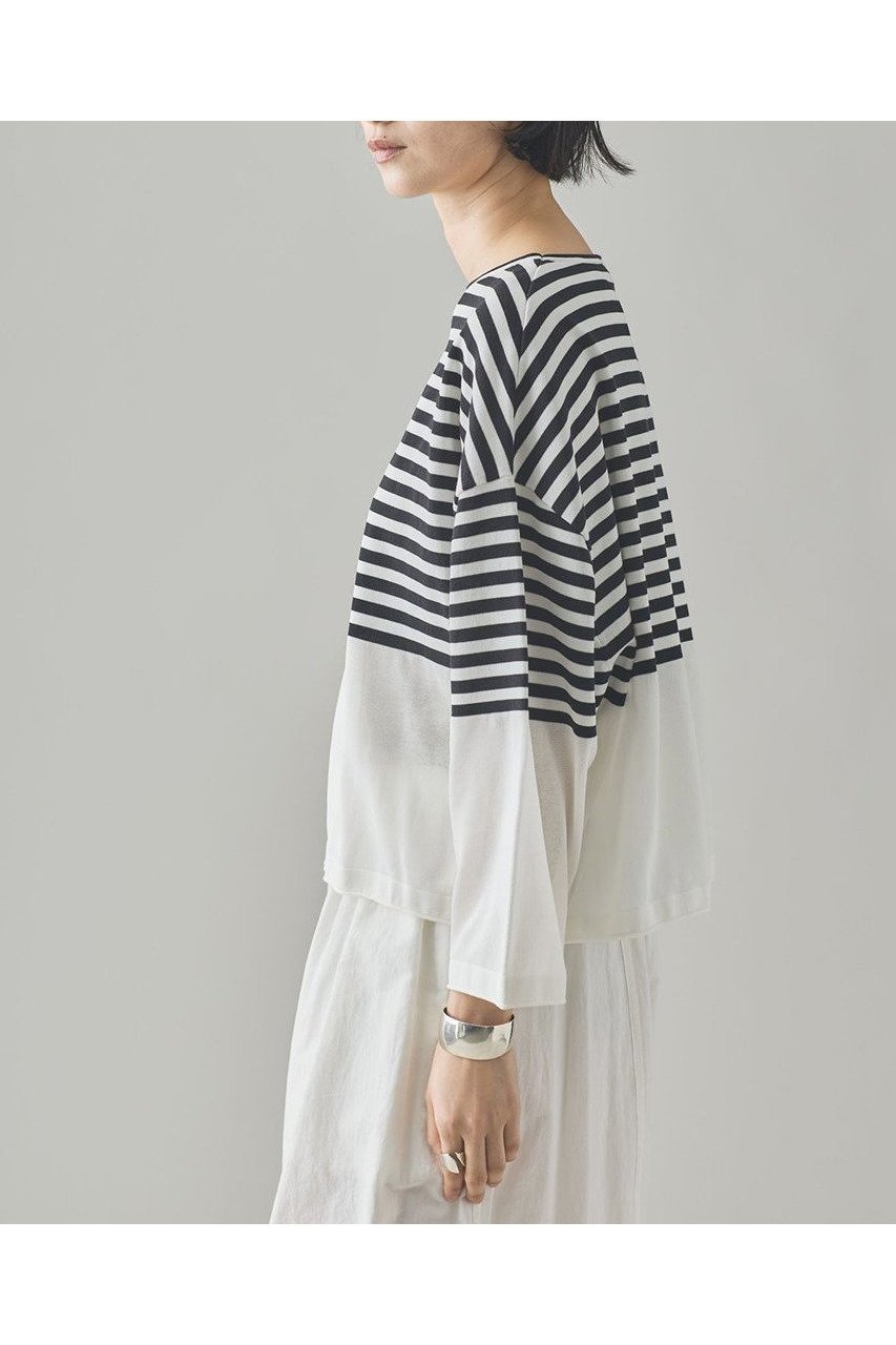 【カレンソロジー/Curensology】のシアーボーダーニットプルオーバー 人気、トレンドファッション・服の通販 founy(ファニー) 　ファッション　Fashion　レディースファッション　WOMEN　トップス・カットソー　Tops/Tshirt　ニット　Knit Tops　プルオーバー　Pullover　ボトム　Bottom　夏　Summer　NEW・新作・新着・新入荷　New Arrivals　無地　Plain Color　other-3|ID: prp329100004581753 ipo3291000000032464815