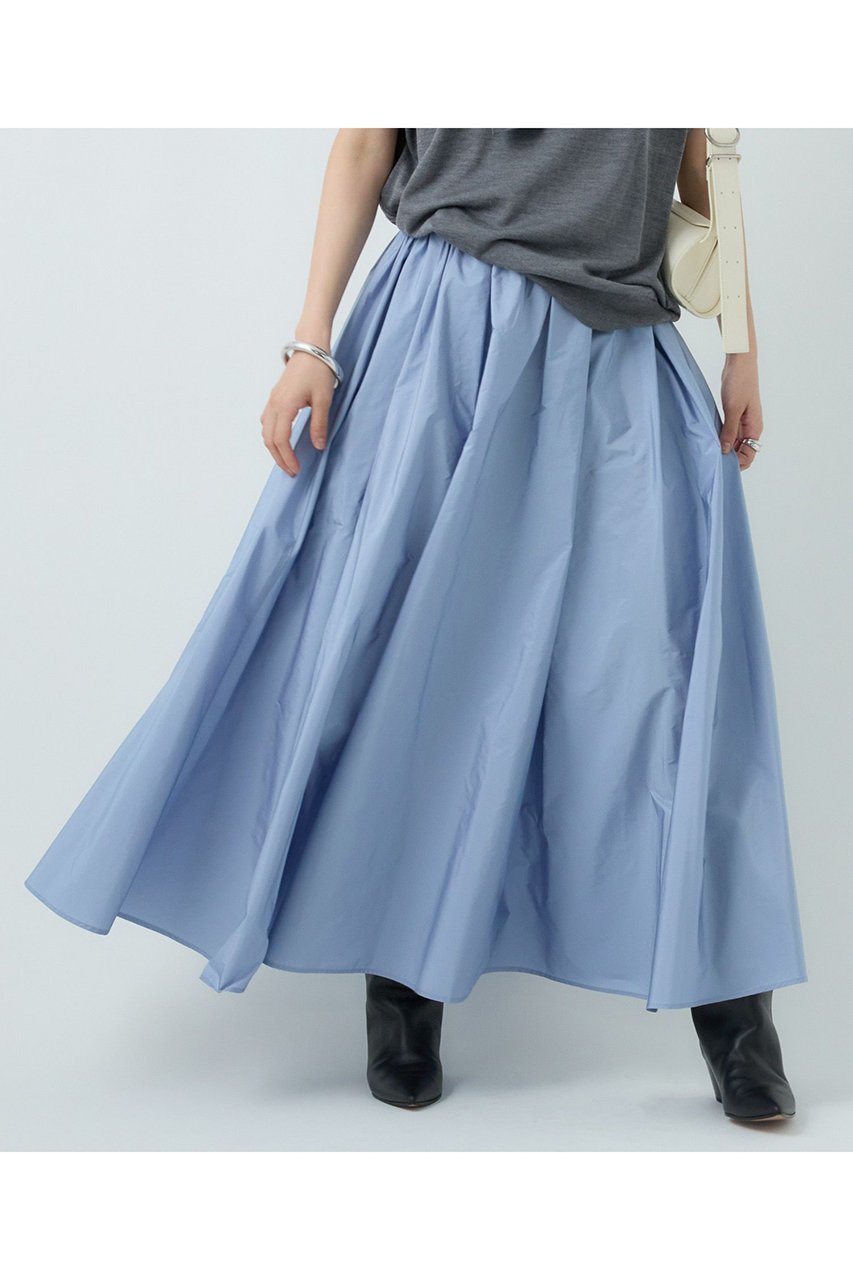 【カオス/Chaos】のシャロンタフタスカート インテリア・キッズ・メンズ・レディースファッション・服の通販 founy(ファニー) 　ファッション　Fashion　レディースファッション　WOMEN　スカート　Skirt　ロングスカート　Long Skirt　ギャザー　Gather　タフタ　Taffeta　フロント　Front　ロング　Long　NEW・新作・新着・新入荷　New Arrivals　サックスブルー|ID: prp329100004581754 ipo3291000000032464961