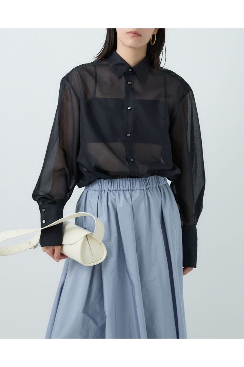【カオス/Chaos】のエルヴェシャツ インテリア・キッズ・メンズ・レディースファッション・服の通販 founy(ファニー) 　ファッション　Fashion　レディースファッション　WOMEN　トップス・カットソー　Tops/Tshirt　シャツ/ブラウス　Shirts/Blouses　カフス　Cuffs　スリーブ　Sleeve　フォルム　Form　ロング　Long　NEW・新作・新着・新入荷　New Arrivals　秋　Autumn/Fall　ダークネイビー|ID: prp329100004581755 ipo3291000000032464971