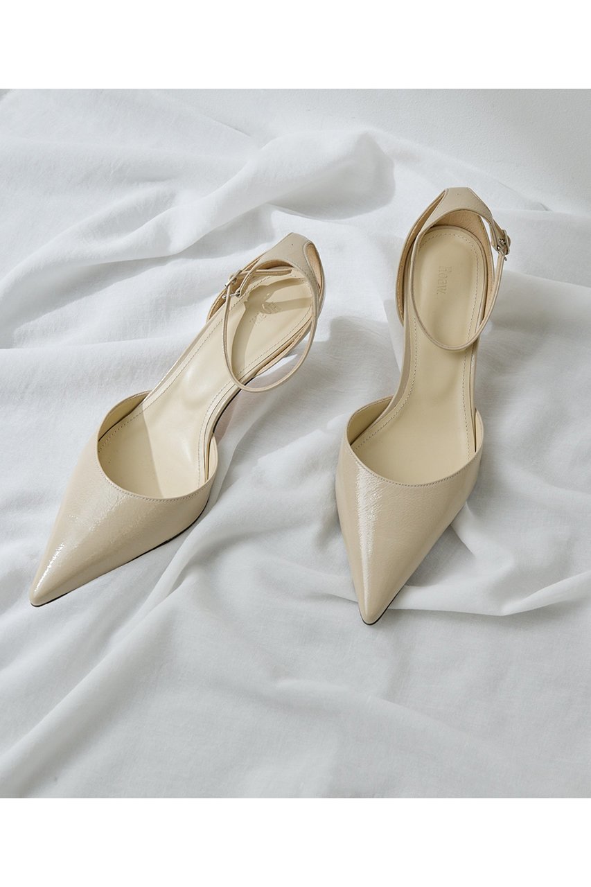 【ウィムガゼット/Whim Gazette】の【Hoaw.】エナメルポインテッドパンプス インテリア・キッズ・メンズ・レディースファッション・服の通販 founy(ファニー) 　ファッション　Fashion　レディースファッション　Fashion for Women　アクセサリー　Fashion Accessories　エナメル　Patent Leather　シューズ　Shoes, Footwear　スマート　Smart, Elegant　バランス　Balance, Style Balance　モダン　Modern, Contemporary　ラップ　Wrap, Wrap Design　エレガント 上品　Elegant　ベージュ|ID: prp329100004581758 ipo3291000000035613132