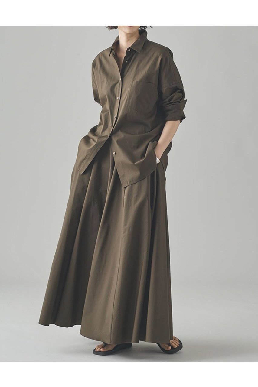 【カレンソロジー/Curensology】のコットンフレアスカート 人気、トレンドファッション・服の通販 founy(ファニー) 　ファッション　Fashion　レディースファッション　WOMEN　スカート　Skirt　Aライン/フレアスカート　Flared A-Line Skirts　ロングスカート　Long Skirt　おすすめ　Recommend　ギャザー　Gather　セットアップ　Set Up　ビッグ　Big　フレア　Flare　ロング　Long　NEW・新作・新着・新入荷　New Arrivals　日本製　Made In Japan　other-7|ID: prp329100004581762 ipo3291000000032465038