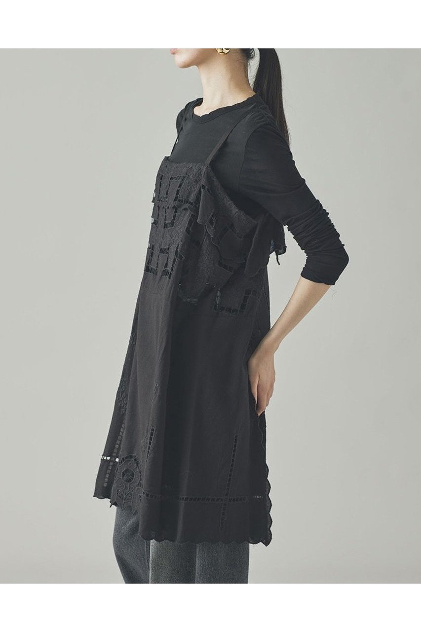 【カレンソロジー/Curensology】のカットワーククロスブラウス 人気、トレンドファッション・服の通販 founy(ファニー) 　ファッション　Fashion　レディースファッション　WOMEN　トップス・カットソー　Tops/Tshirt　キャミソール / ノースリーブ　No Sleeves　シャツ/ブラウス　Shirts/Blouses　デニム　Denim　ノースリーブ　No Sleeve　ミックス　Mix　ワーク　Work　ヴィンテージ　Vintage　NEW・新作・新着・新入荷　New Arrivals　other-2|ID: prp329100004581763 ipo3291000000032465043