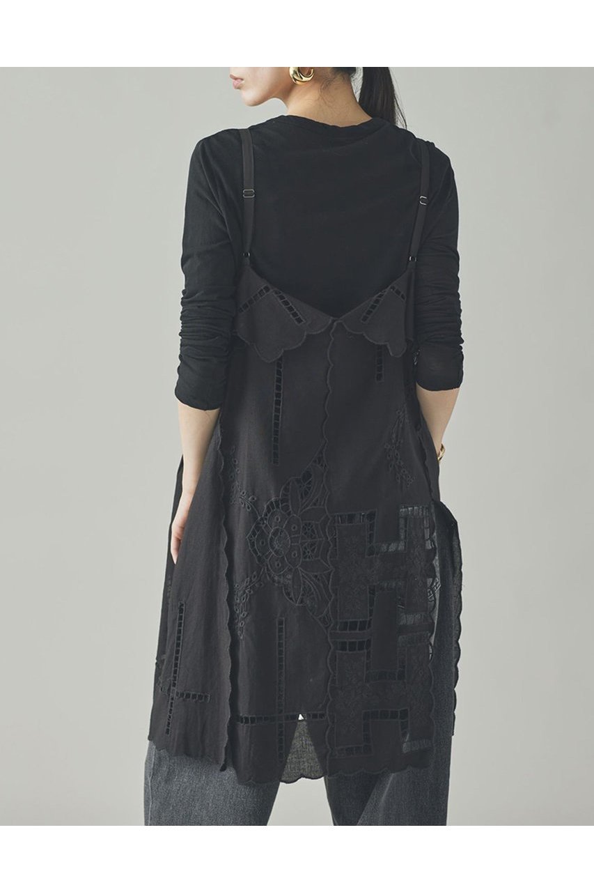 【カレンソロジー/Curensology】のカットワーククロスブラウス 人気、トレンドファッション・服の通販 founy(ファニー) 　ファッション　Fashion　レディースファッション　WOMEN　トップス・カットソー　Tops/Tshirt　キャミソール / ノースリーブ　No Sleeves　シャツ/ブラウス　Shirts/Blouses　デニム　Denim　ノースリーブ　No Sleeve　ミックス　Mix　ワーク　Work　ヴィンテージ　Vintage　NEW・新作・新着・新入荷　New Arrivals　other-3|ID: prp329100004581763 ipo3291000000032465044