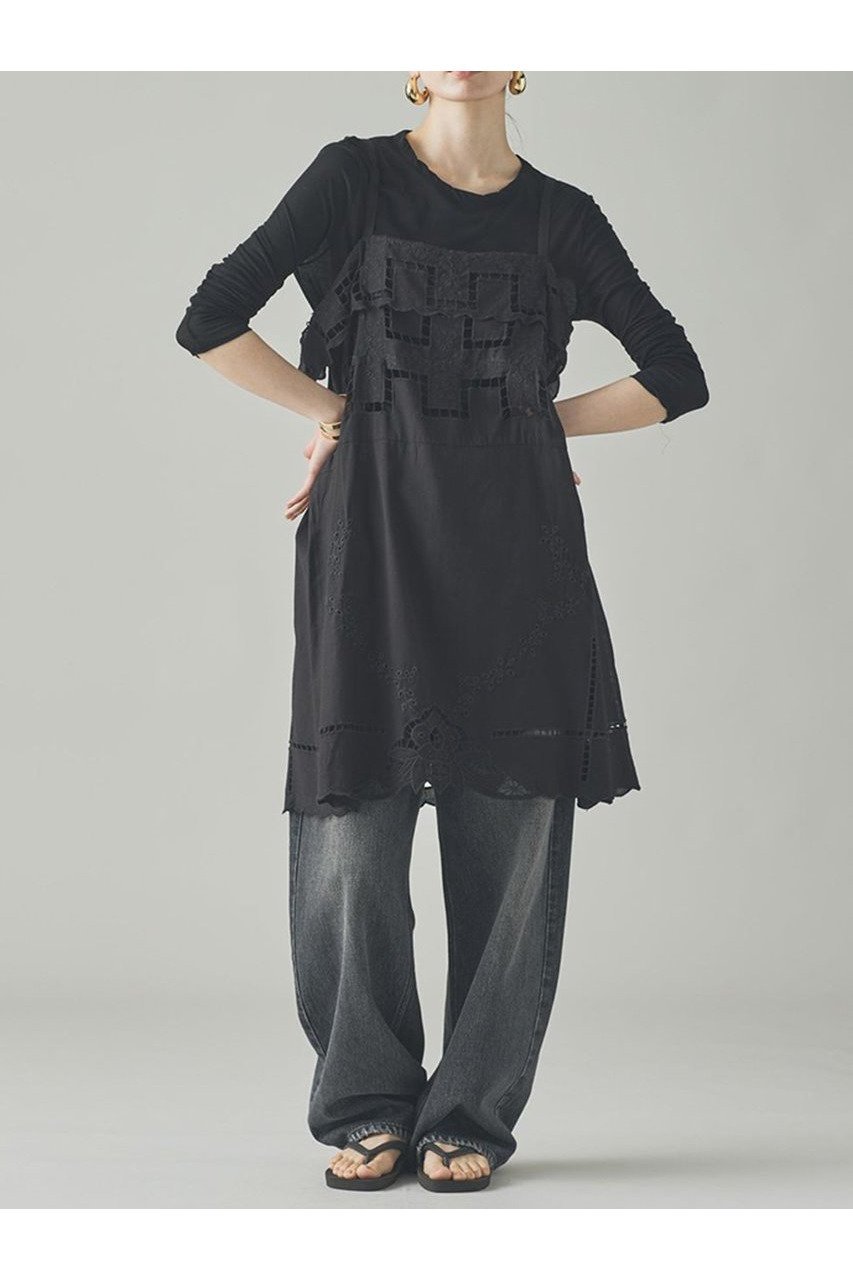 【カレンソロジー/Curensology】のカットワーククロスブラウス 人気、トレンドファッション・服の通販 founy(ファニー) 　ファッション　Fashion　レディースファッション　WOMEN　トップス・カットソー　Tops/Tshirt　キャミソール / ノースリーブ　No Sleeves　シャツ/ブラウス　Shirts/Blouses　デニム　Denim　ノースリーブ　No Sleeve　ミックス　Mix　ワーク　Work　ヴィンテージ　Vintage　NEW・新作・新着・新入荷　New Arrivals　other-4|ID: prp329100004581763 ipo3291000000032465045