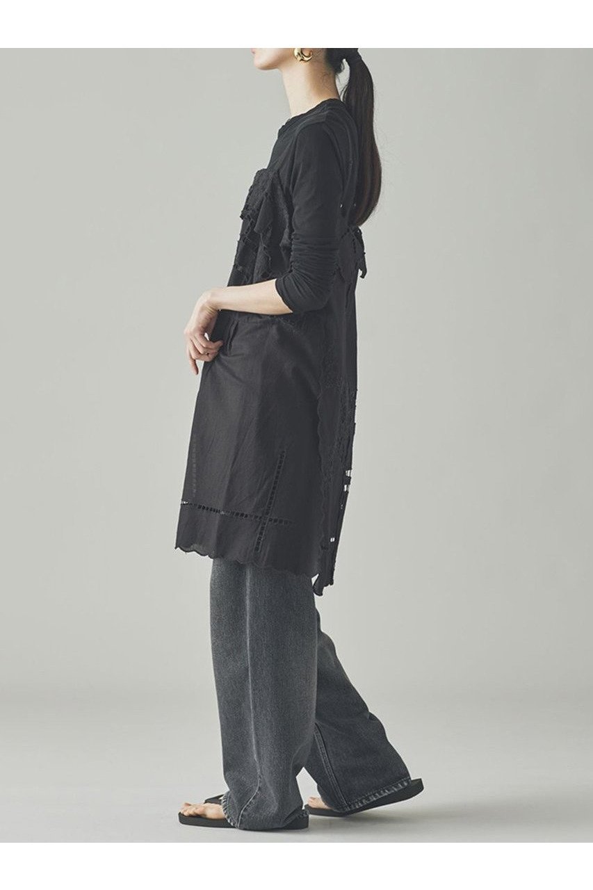 【カレンソロジー/Curensology】のカットワーククロスブラウス 人気、トレンドファッション・服の通販 founy(ファニー) 　ファッション　Fashion　レディースファッション　WOMEN　トップス・カットソー　Tops/Tshirt　キャミソール / ノースリーブ　No Sleeves　シャツ/ブラウス　Shirts/Blouses　デニム　Denim　ノースリーブ　No Sleeve　ミックス　Mix　ワーク　Work　ヴィンテージ　Vintage　NEW・新作・新着・新入荷　New Arrivals　other-5|ID: prp329100004581763 ipo3291000000032465046