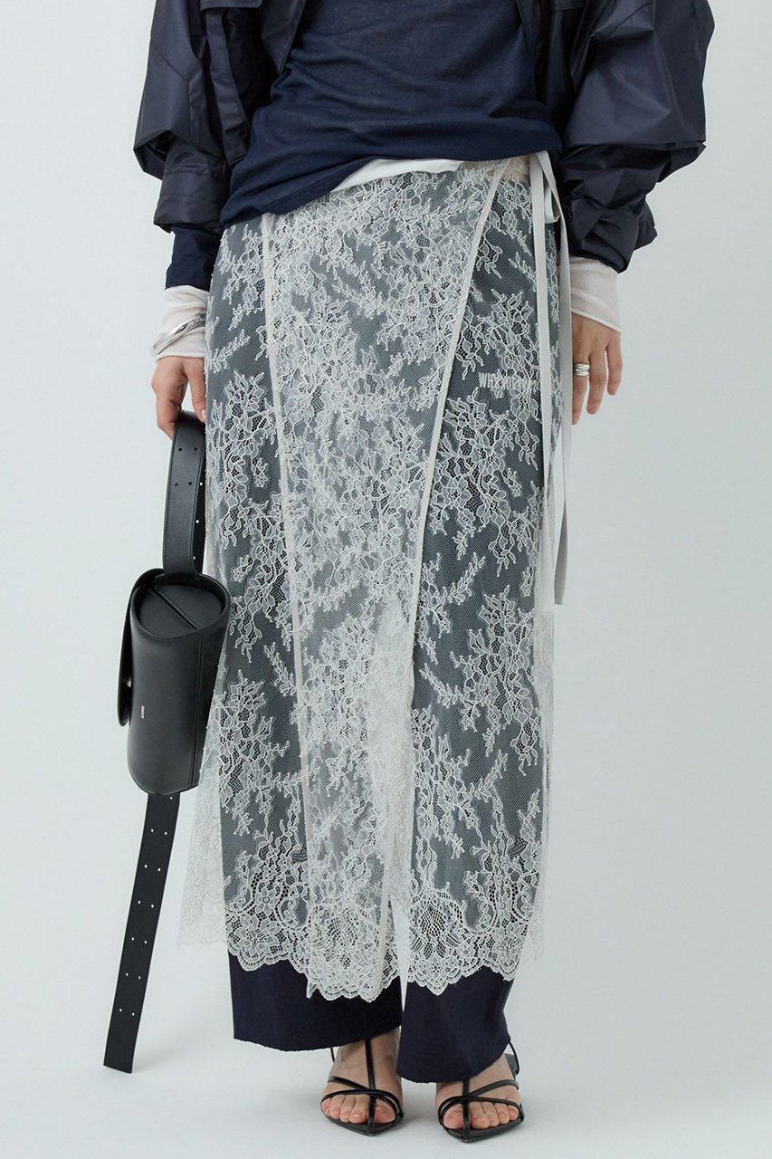 【カオス/Chaos】のマチュースカート インテリア・キッズ・メンズ・レディースファッション・服の通販 founy(ファニー) 　ファッション　Fashion　レディースファッション　WOMEN　スカート　Skirt　ロングスカート　Long Skirt　おすすめ　Recommend　デニム　Denim　バランス　Balance　ラッセル　Russell　ラップ　Wrap　レース　Race　ロング　Long　NEW・新作・新着・新入荷　New Arrivals　ライトグレー|ID: prp329100004581775 ipo3291000000032465136