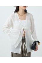 【カオス/Chaos】のガーゼリアンインナー 人気、トレンドファッション・服の通販 founy(ファニー) ファッション Fashion レディースファッション WOMEN トップス・カットソー Tops/Tshirt シャツ/ブラウス Shirts/Blouses インナー Inner カーディガン Cardigan ジャケット Jacket スリーブ Sleeve タンブラー Tumbler フリル Frills フロント Front リネン Linen リボン Ribbon ロング Long NEW・新作・新着・新入荷 New Arrivals thumbnail ホワイト|ID: prp329100004581777 ipo3291000000032465154