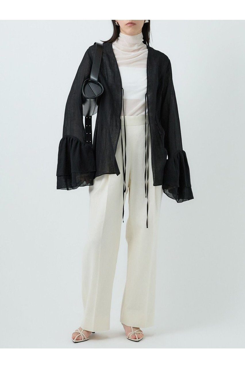 【カオス/Chaos】のガーゼリアンインナー 人気、トレンドファッション・服の通販 founy(ファニー) 　ファッション　Fashion　レディースファッション　WOMEN　トップス・カットソー　Tops/Tshirt　シャツ/ブラウス　Shirts/Blouses　インナー　Inner　カーディガン　Cardigan　ジャケット　Jacket　スリーブ　Sleeve　タンブラー　Tumbler　フリル　Frills　フロント　Front　リネン　Linen　リボン　Ribbon　ロング　Long　NEW・新作・新着・新入荷　New Arrivals　other-2|ID: prp329100004581777 ipo3291000000032465156