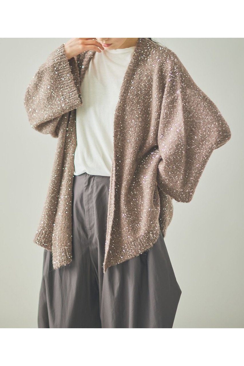 【カレンソロジー/Curensology】のスパングルニットカーディガン 人気、トレンドファッション・服の通販 founy(ファニー) 　ファッション　Fashion　レディースファッション　WOMEN　トップス・カットソー　Tops/Tshirt　ニット　Knit Tops　カーディガン　Cardigans　カーディガン　Cardigan　シンプル　Simple　スパンコール　Sequins　エレガント 上品　Elegant　NEW・新作・新着・新入荷　New Arrivals　other-2|ID: prp329100004582864 ipo3291000000032475584