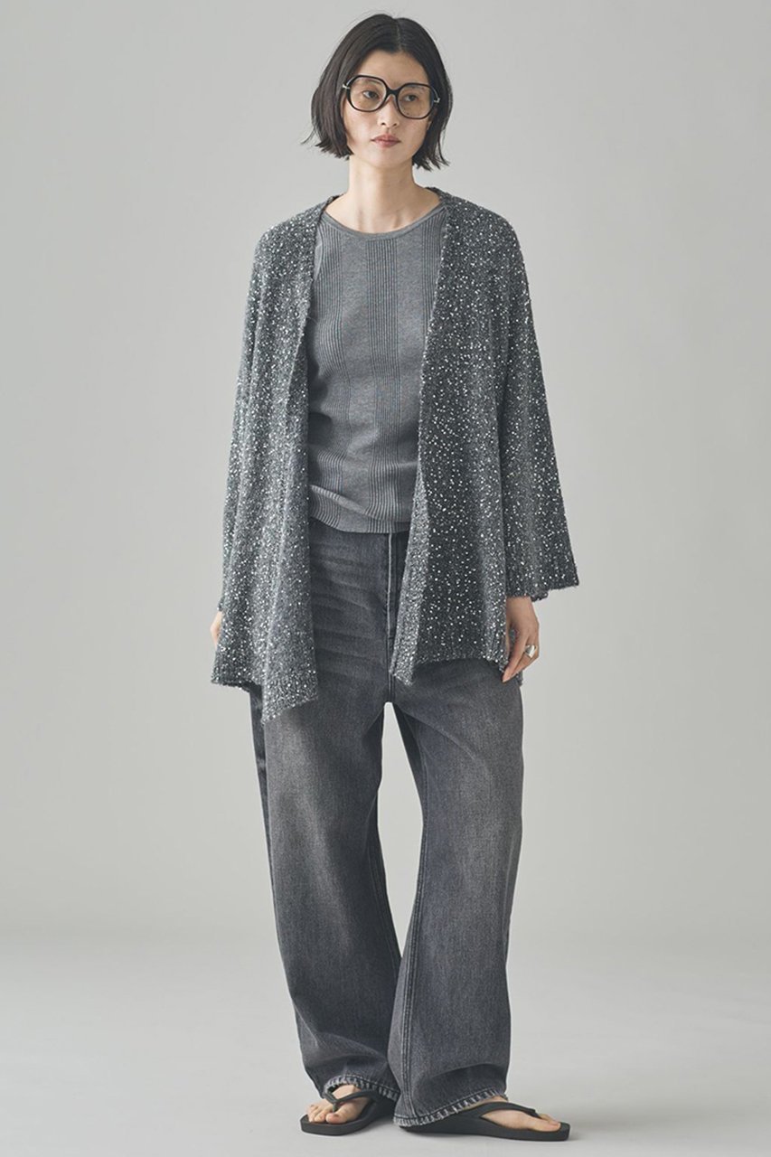 【カレンソロジー/Curensology】のスパングルニットカーディガン 人気、トレンドファッション・服の通販 founy(ファニー) 　ファッション　Fashion　レディースファッション　Fashion for Women　トップス・カットソー　Cut & Sew Tops　ニット　Knit Tops & Sweaters　カーディガン・羽織り　Layered Style Cardigans　カーディガン　Cardigan, Knitwear　シンプル　Simple, Minimal　スパンコール　Sequins, Sequin Embellishment　エレガント 上品　Elegant　other-6|ID: prp329100004582864 ipo3291000000035545171