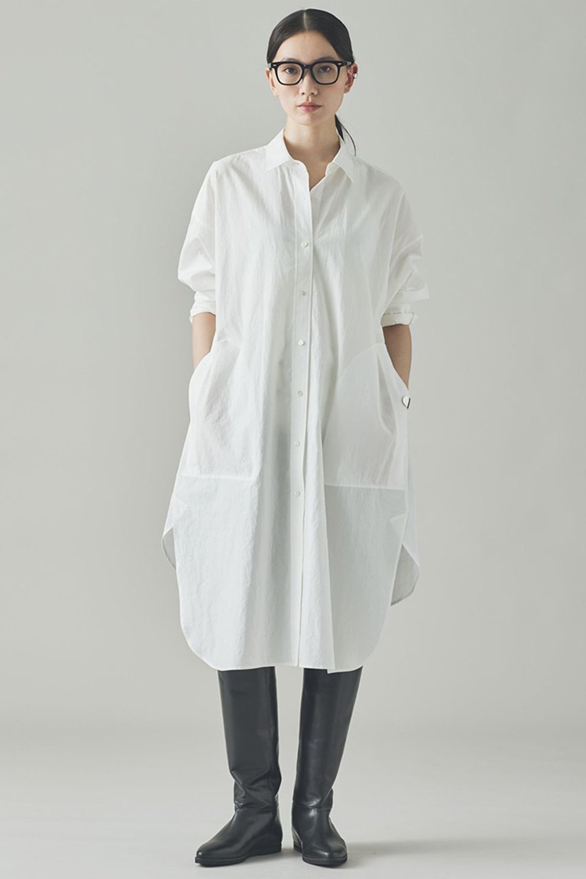 【カレンソロジー/Curensology】のエンシュクロングシャツ 人気、トレンドファッション・服の通販 founy(ファニー) 　ファッション　Fashion　レディースファッション　Fashion for Women　トップス・カットソー　Cut & Sew Tops　シャツ・ブラウス・オフィスカジュアル　Elegant Blouses & Button-Ups　シンプル　Simple, Minimal　スリーブ　Sleeve, Long Sleeve / Short Sleeve　バランス　Balance, Style Balance　フレア　Flare, Flared　フロント　Front, Front Design　ポケット　Pocket, Pocket Detail　ロング　Long, Long-Length　ワッシャー　Washer, Crinkled Finish　再入荷　Restock / Back in Stock　日本製　Made In Japan　other-5|ID: prp329100004582866 ipo3291000000035545177