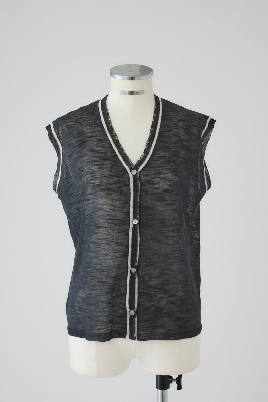 【リムアーク/RIM.ARK】のDry touch summer knit vest/ニットベスト インテリア・キッズ・メンズ・レディースファッション・服の通販 founy(ファニー) 　ファッション　Fashion　レディースファッション　Fashion for Women　トップス・カットソー　Cut & Sew Tops　ニット　Knit Tops & Sweaters　ベスト&ジレ / 重ね着スタイル　Vests & Gilets　カジュアルプルオーバー・ニットトップス　Pullovers & Knit Tops / Casual Pullovers　インナー　Innerwear　サマー　Summer, Summer Style　ジャケット　Jacket, Outerwear　ノースリーブ　Sleeveless, No-Sleeve　ベスト　Vest, Waistcoat　エレガント 上品　Elegant　夏　Summer　グレー|ID: prp329100004583555 ipo3291000000035639015