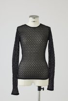 【リムアーク/RIM.ARK】のLace knitting tops/トップス ブラック|ID: prp329100004583556 ipo3291000000032486431