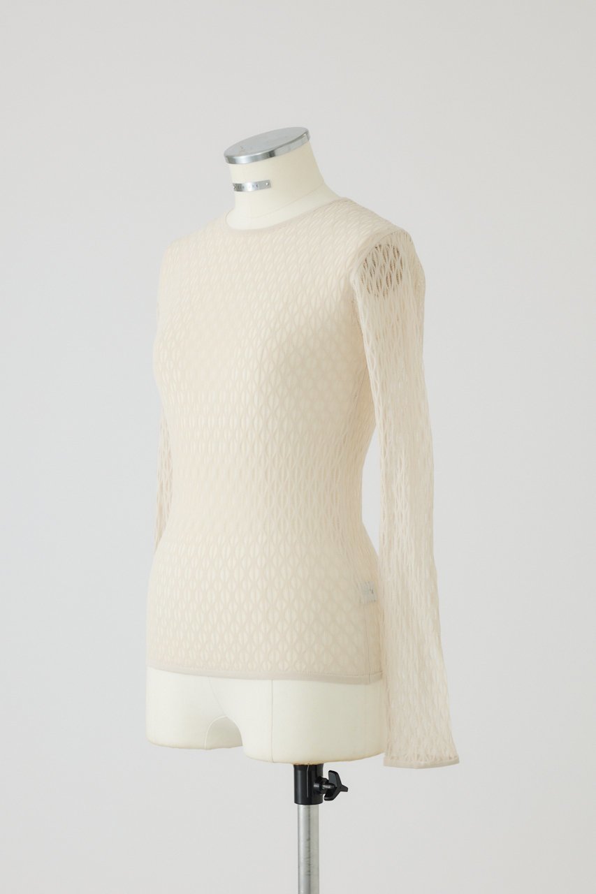 【リムアーク/RIM.ARK】のLace knitting tops/トップス 人気、トレンドファッション・服の通販 founy(ファニー) 　ファッション　Fashion　レディースファッション　Ladies' Fashion Online　トップス・カットソー　Tops/Tshirt　ニット　Knit Tops　プルオーバー　Pullover　2025年　2025　2025-2026秋冬・A/W　Aw/Autumn/Winter/Fw/Fall/2025-2026　レース　Race　エレガント 上品　Elegant　A/W・秋冬　Aw・Autumn/Winter・Fw・Fall-Winter　other-2|ID: prp329100004583556 ipo3291000000032486434