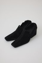 【リムアーク/RIM.ARK】のSuede square toe heel/パンプス ブラック|ID: prp329100004583558 ipo3291000000032486449