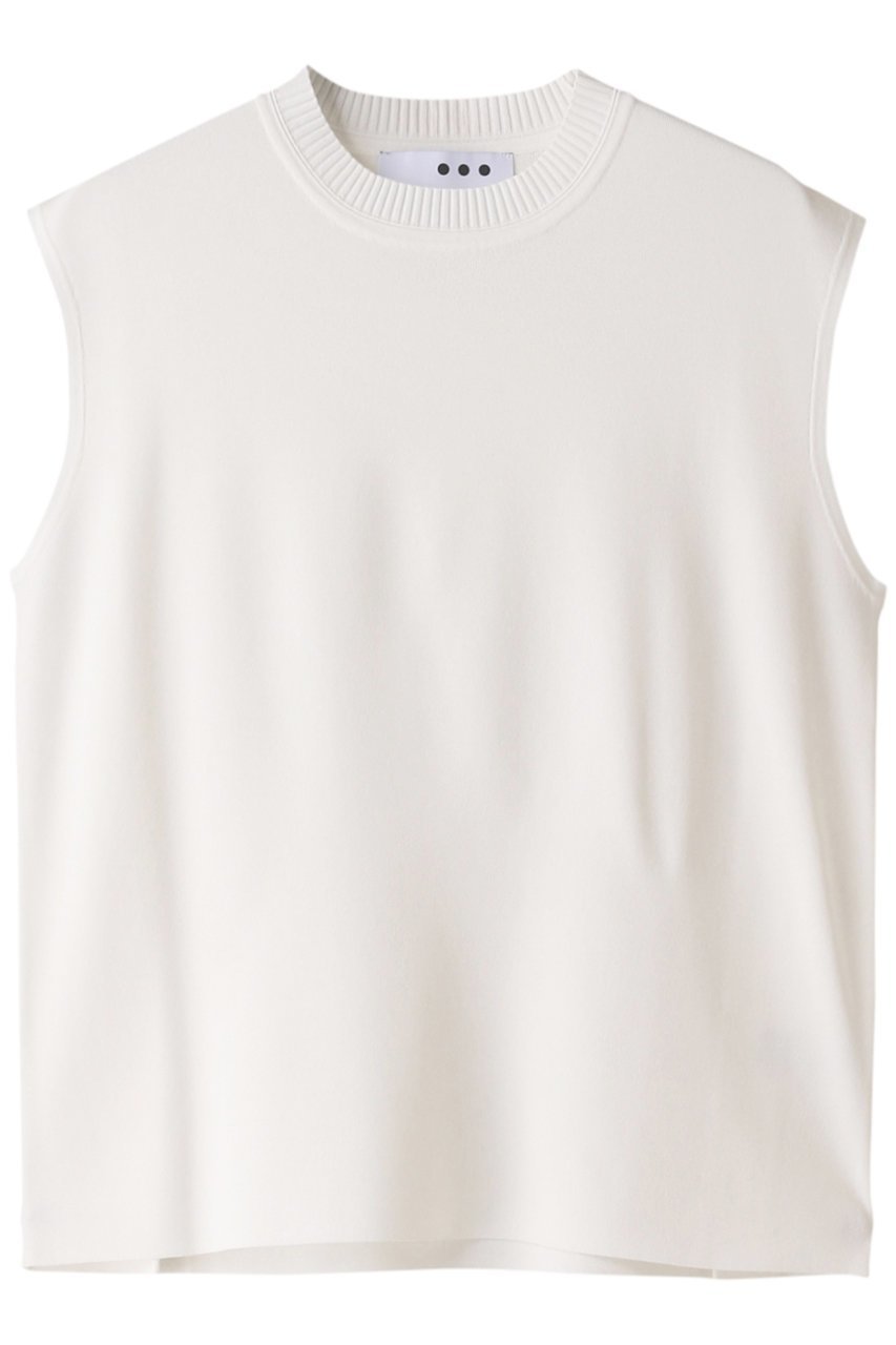 【スリー ドッツ/three dots】のスリーク スリーブレストップス インテリア・キッズ・メンズ・レディースファッション・服の通販 founy(ファニー) 　ファッション　Fashion　レディースファッション　WOMEN　トップス・カットソー　Tops/Tshirt　キャミソール / ノースリーブ　No Sleeves　シャツ/ブラウス　Shirts/Blouses　ロング / Tシャツ　T-Shirts　カットソー　Cut and Sewn　キャミソール　Camisole　シンプル　Simple　スリーブ　Sleeve　タンク　Tank　ホワイト|ID: prp329100004583565 ipo3291000000032486595