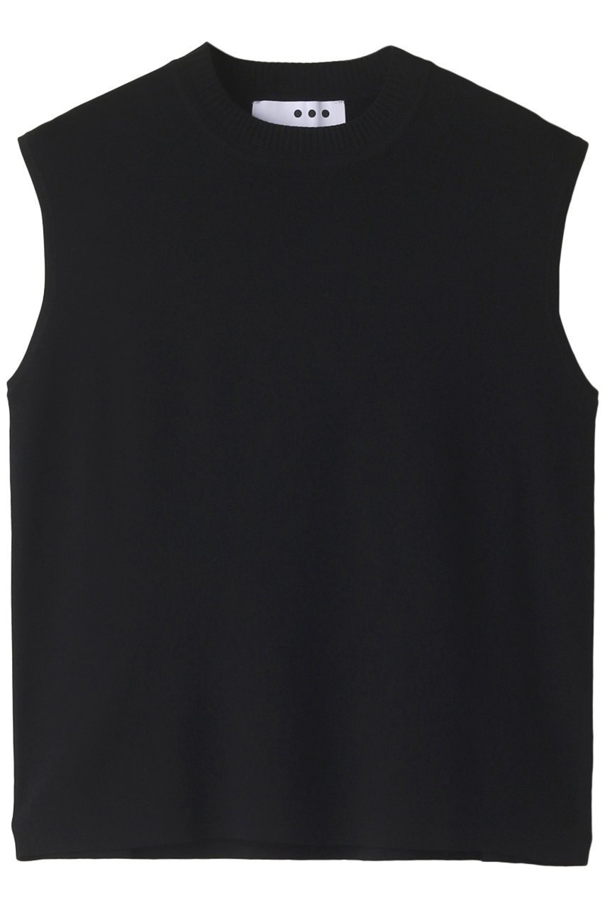 【スリー ドッツ/three dots】のスリーク スリーブレストップス インテリア・キッズ・メンズ・レディースファッション・服の通販 founy(ファニー) 　ファッション　Fashion　レディースファッション　WOMEN　トップス・カットソー　Tops/Tshirt　キャミソール / ノースリーブ　No Sleeves　シャツ/ブラウス　Shirts/Blouses　ロング / Tシャツ　T-Shirts　カットソー　Cut and Sewn　キャミソール　Camisole　シンプル　Simple　スリーブ　Sleeve　タンク　Tank　ブラック|ID: prp329100004583565 ipo3291000000032486596