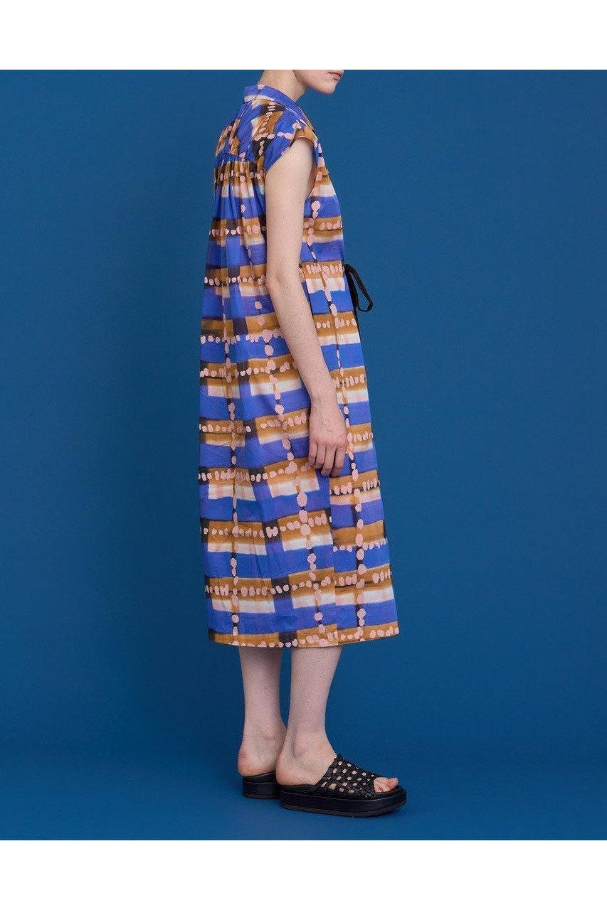 【ハウス オブ ロータス/HOUSE OF LOTUS】のチェックプリントシャツワンピース 人気、トレンドファッション・服の通販 founy(ファニー) 　ファッション　Fashion　レディースファッション　WOMEN　ワンピース　Dress　シャツワンピース　Shirt Dresses　チュニック　Tunic　イタリア　Italy　ギャザー　Gather　コンパクト　Compact　チェック　Check　チュニック　Tunic　フロント　Front　プリント　Print　リボン　Ribbon　ロング　Long　NEW・新作・新着・新入荷　New Arrivals　other-6|ID: prp329100004584377 ipo3291000000032499295